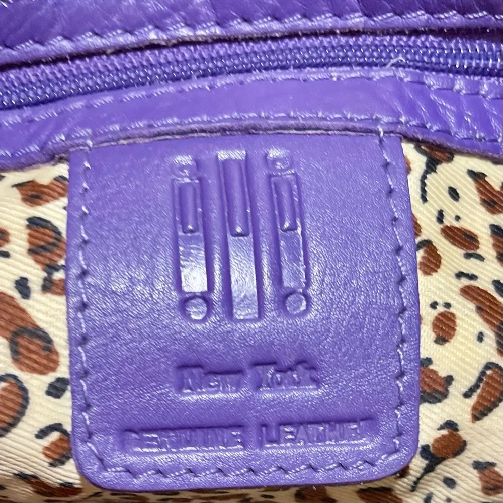 ILI New York Color-block Leather 2-way Bag 💜